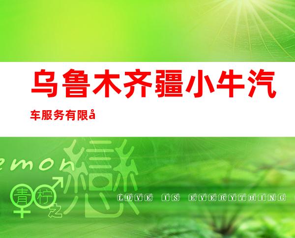 乌鲁木齐疆小牛汽车服务有限公司