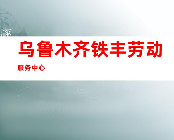 乌鲁木齐铁丰劳动服务中心