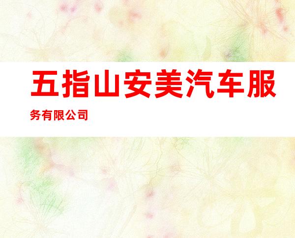 五指山安美汽车服务有限公司