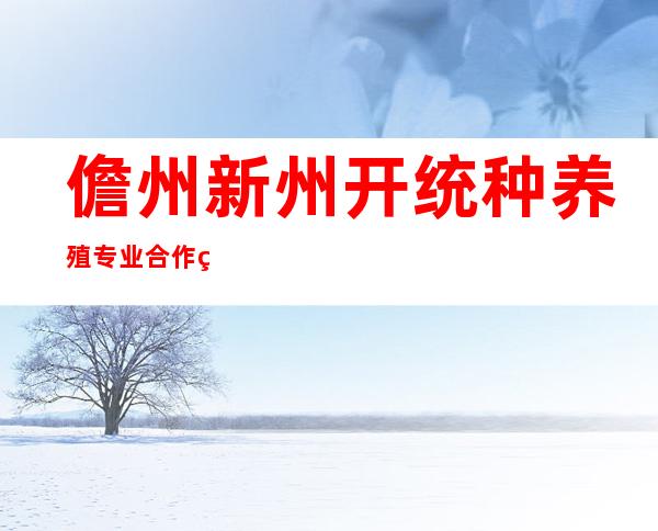儋州新州开统种养殖专业合作社