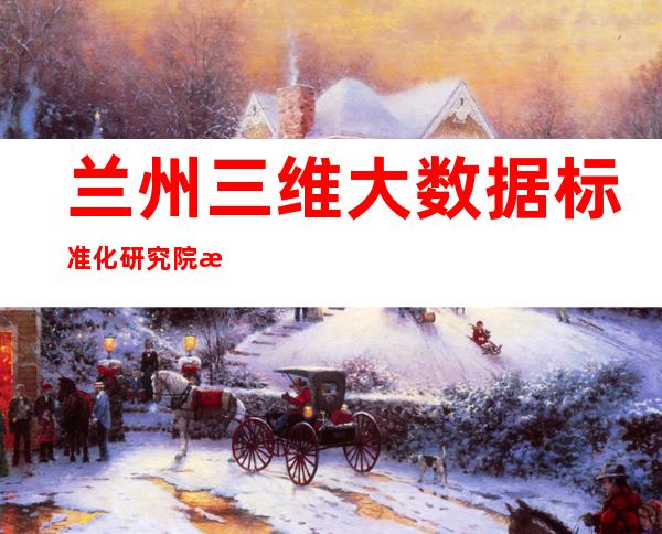 兰州三维大数据标准化研究院有限公司