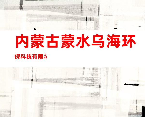 内蒙古蒙水乌海环保科技有限公司