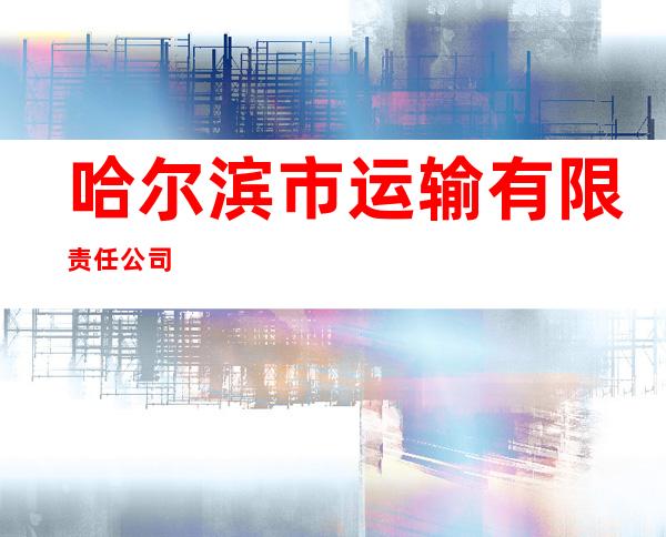 哈尔滨市运输有限责任公司