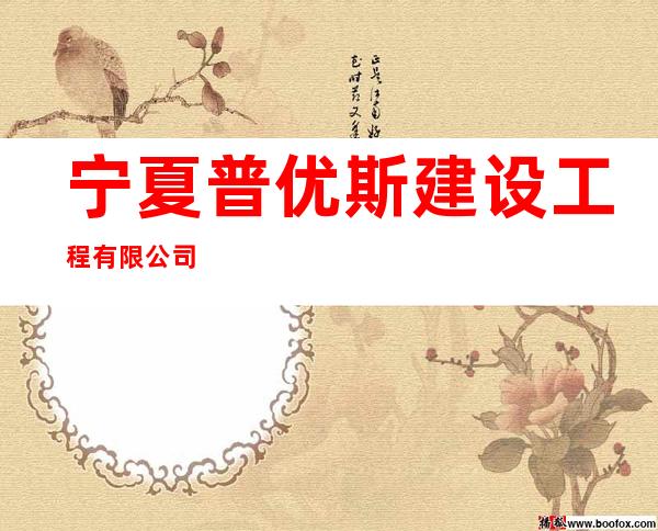 宁夏普优斯建设工程有限公司