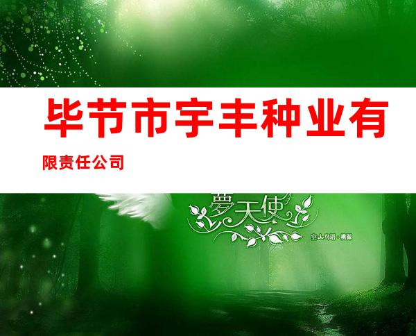 毕节市宇丰种业有限责任公司