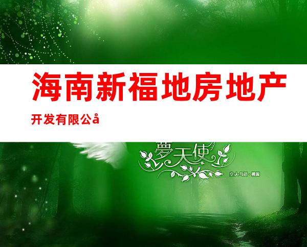 海南新福地房地产开发有限公司