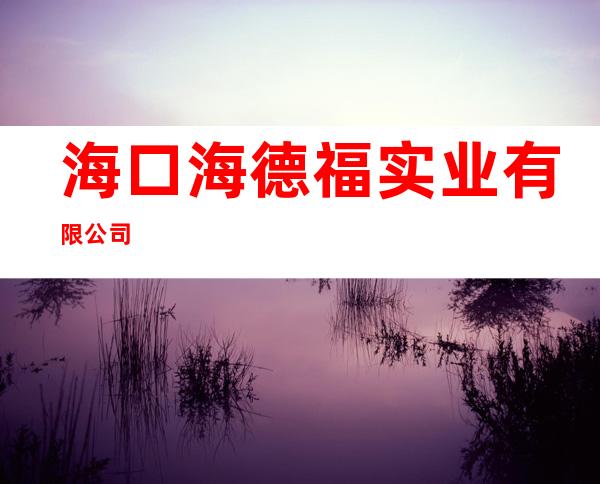 海口海德福实业有限公司