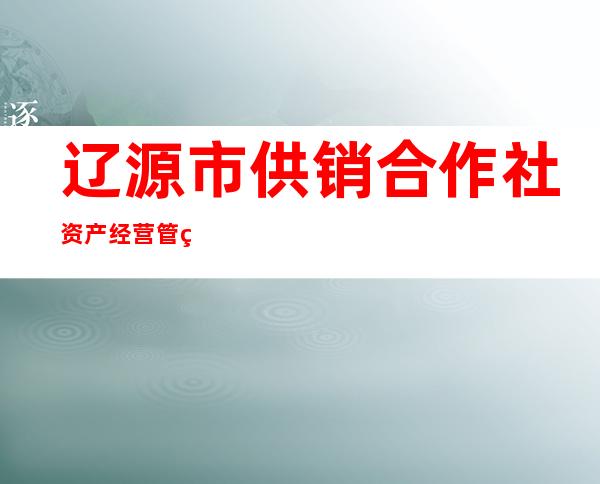 辽源市供销合作社资产经营管理有限公司